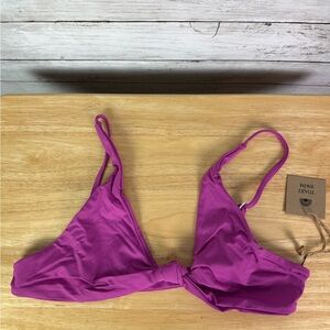 Toast X Free People Signature Know Bikini Top Purple Orchid Size XL